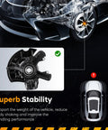 Rock Solid Front Left Steering Knuckle And Wheel Bearing Hub Assembly Replacement For Beetle Golf Jetta Driver Side