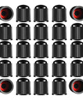 Upgraded Tire Valve Stem Caps With Sealing Ring For Car, Motorcycle, Trucks, Bicycle Universal Fit, 60 Pack visible