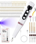 All In One Resin Polishing Kit With Electric Rotary Drill And UV Light for resin molding, jewelry making, and wooden DIY crafts.