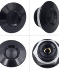 Universal 1.25 Inch Hood Pins Kit With Quick Release Lock Latch featuring black aluminum alloy and 304 stainless steel parts