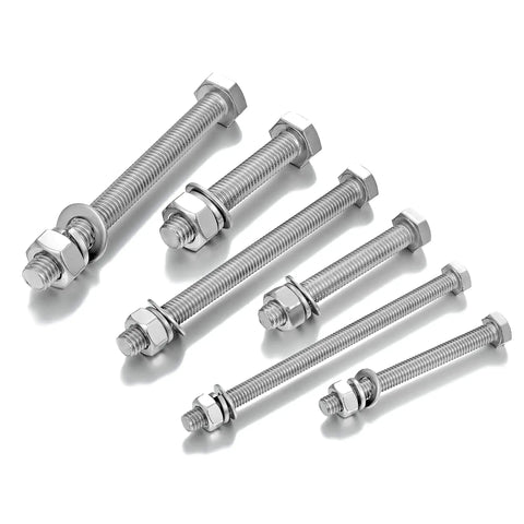 Tough As Nails 164 Piece Metric Hex Nut Bolt Assortment Kit, 304 Stainless Steel bolts with nuts, ideal for automotive and outdoor use.