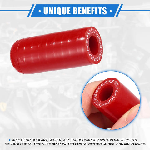 Red reinforced silicone coolant cap with polyester, universal fit for cars and SUVs and trucks, high temperature resistance.