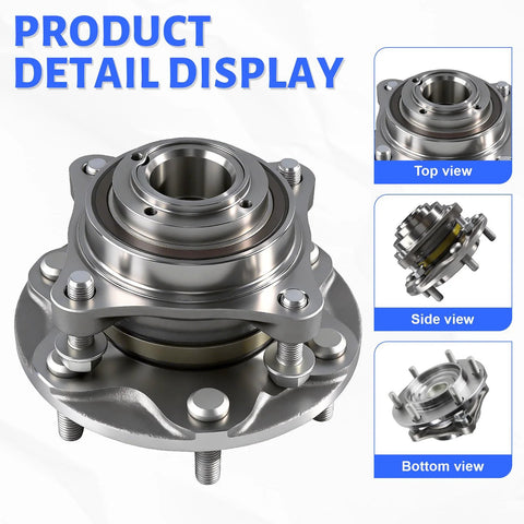 Bolt On Front Wheel Hub Bearing Assembly With ABS For Toyota Tacoma 2005-2023 Front 4WD, Toyota 4Runner 2003-2023, FJ Cruiser 2007-2014