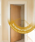 Automatic Door Closer Springs Set For Drawers And Garden Gates with bend tube on a wooden door indoors.