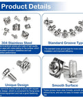 Top Tier 240 Piece Screw Terminal Block Kit With Square Washers Heavy Duty Electrical Connector Assortment For Hobby Circuits with stainless screws