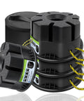 6 Inch Trailer Jack Block Set With Bag 4 Pack Heavy Duty Stabilizer Blocks For Travel Trailers And RV Tongue Jacks, stackable with rope handles
