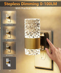 Straight Up Easy Dusk To Dawn Plug In Night Light With Smooth Slide Dimmer And Auto Sensor Zero Stress Setup For Hallway Bedroom Energy Saving LED Wall Lamp Top Shelf Two Pack showing light with slide dimmer.