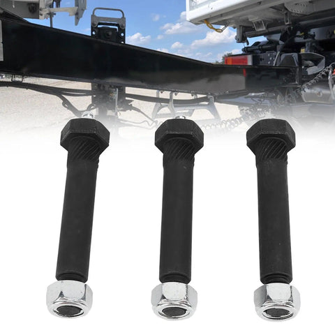 Heavy Duty Trailer Shackle Bolt Kit With Greasable Suspension Screws, 14-Piece 9/16 X 3 Inch M11 X 1.25 Set For Leaf Spring Hangers And 2000 To 7000 Lb Axles, close-up