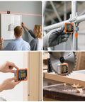 Top Notch Rechargeable Digital Angle Finder With Twin Laser Alignment And Rock Solid Magnetic Base For Carpenters And DIY Hustlers Demanding Dead On Precision On Every Tight Job Site in use measuring angles.