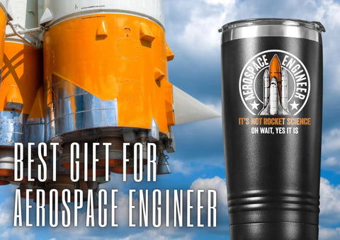 Space Themed 20oz Stainless Steel Tumbler With Lid, Double Wall Vacuum Insulated Travel Coffee Mug For Men with rocket logo