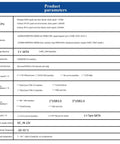 Product parameters for Dope Fanless Mini PC with Intel J6412 Processor, detailing CPU, memory, storage, and I/O interfaces.