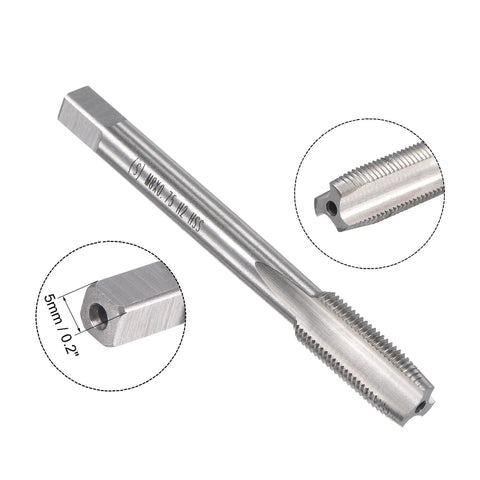 M8 x 0.75 Metric Tap and Die Kit for Thread Repair, Right Hand Tap and Die Set with Round Threading Die, stainless steel tap