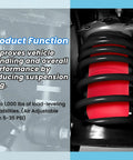 FLOVENTIS 2-pack rear air suspension bags for 2020–2026 Jeep Gladiator, red air bags around the coil spring
