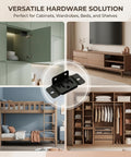 Heavy Duty 2 In 1 Quick Fitting Furniture Corner Bracket Made From Cold Rolled Steel With Safety Card Slot for furniture support