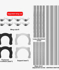 Components of Undermount Kitchen Sink Bracket With Space Saving Upright Support Non Slip Shock Absorbing Pads Stainless Steel Adjustable Bracket