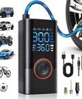 Cordless Tire Inflator With Digital Gauge, Portable Mini Air Pump For Cars, Motors, Bikes And Balls, 150 PSI, 3x Fast Inflation