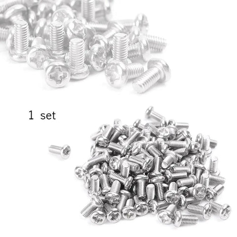 M3x6mm Stainless Steel Phillips Round Head Machine Screws Kit, Rust Resistant 304 Grade Cross Slot Screws For DIY Home Repairs, Furniture, Electronics And Office Gear, 100 To 300 Pieces. 1 set of 304 stainless steel Phillips round head screws