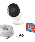 4K Ultra HD True Detect Outdoor Bullet Security Camera, Crisp Night Vision Up To 150ft, IP66 Weatherproof, cable, mounting kit