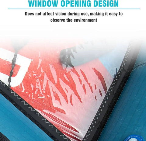Close-up of window opening design on 4.2 Sq M Inflatable Surfing Wing for Windsurf Foil Sailing with waterproof Oxford cloth