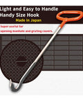 Manhole Cover Hook Set 13.7 Inch Handy Size Lift Tool for Lids and Gutters Made of S50C Carbon Steel Lightweight and Durable Two Piece