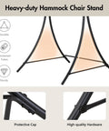 Heavy Duty Hammock Chair Swing Stand Only With Adjustable Height For Indoor Or Outdoor Use Sturdy As Heck Supports Up To 400 Lbs