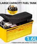Air Hydraulic Foot Pump For Bead Breaker, 10,000 PSI Heavy Duty Auto Shop Tool with large capacity 1.6L fuel tank and oil filter