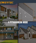 Straight Shooter Laser Measure 165 Ft Range Digital Distance Meter With Smart Angle Sensor showing Pythagorean mode on properties.