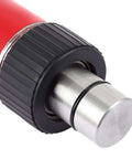 Close-up of the red ram of the Beastly 10 Ton Hydraulic Porta Power Lift Kit With Ram Heavy Duty Floor Jack Pump For Car Auto Body Frame Repair Truck Farm Equipment