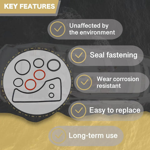 Bell Housing Installation Gasket Kit For Sterndrive Outdrive Bravo I II III Seal And O Ring 18 2615 Complete Replacement Set With All Gaskets And O Rings For Easy Marine Gear Seal Service
