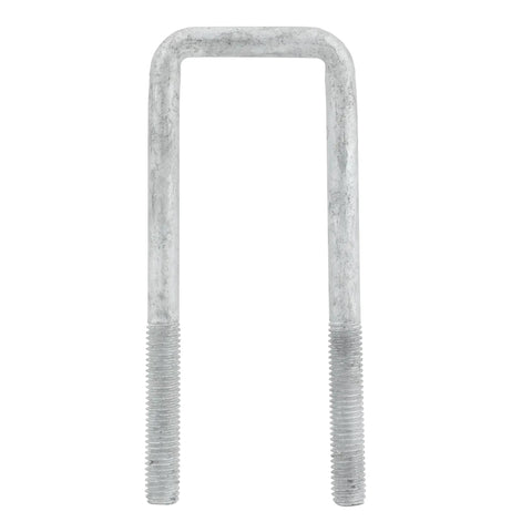 Heavy Duty Hot Dip Galvanized Square U Bolt Kit For 2x2 Trailer Axles, Four And Three Quarters Inch Long, Two Inch Wide U Bolt
