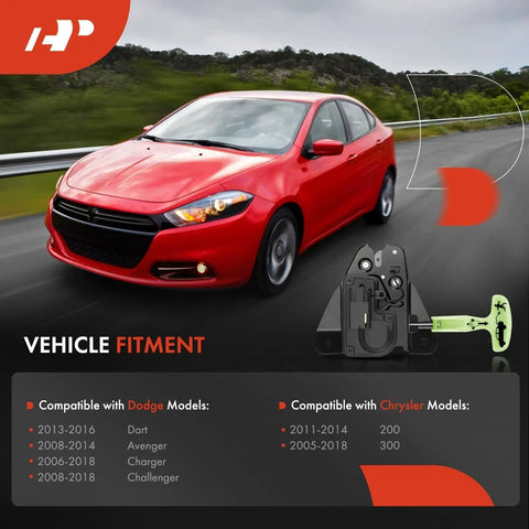 Rear Trunk Latch Actuator Replacement For Chrysler 300 2005 2018 Dodge Charger 2006 2018 display with car