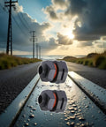 2-Pack IP68 Industrial Breather Vent M12x1.5 Pressure Equalization Valve shown on a reflective surface outdoors