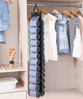 Hanging Closet Organizer Set With 26 Independent Compartments For Leggings, Yoga Pants, Towels And Swimwear - 2 Pack, hanging in closet