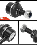 Close-up view of Rear Sway Bar End Links Set For Dodge Journey 2009-2018, 2 Pack Stabilizer Bar Link Replacement, steel components.