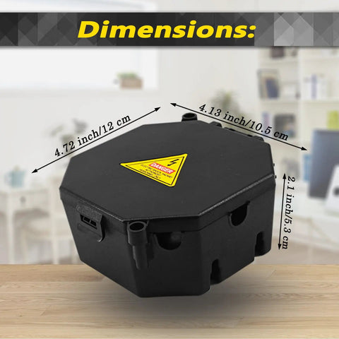Black Open Splice Junction Box 2 Pack With Cover For Easy Electrical Splices And Wire Junctions V0 Flame Retardant Rated