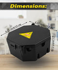 Black Open Splice Junction Box 8 Pack With Cover No Fuss Easy Install Wire Electrical Splice Box Flame Retardant V0 Rated