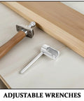 Heavy Duty Steel Fire Sprinkler Wrench Spanner for Concealed And Semi Recessed Heads on a work surface.