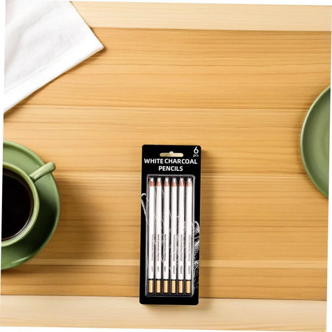 Six Piece Sketching Pencils Set for Drawing, Pro Grade Graphite Leads for Artists and Students, Charcoal Pencils for Shading
