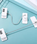 3 Pack Fridge And Cabinet Locks With Coded Wheel System For Drawers And Cabinets Durable ABS And Steel Construction
