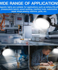 Magnetic LED Work Light 20W With 2000 Lumens 6500K Ultra Bright White Light illuminating workshop machines