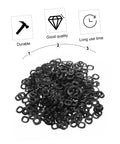 Spring Wave Washers Kit 500 Pieces Compression Type Wave Washers For Electrical Connections Automotive Use Steel Wave Design For Tight Load And Space Saving Gasket Set, black washer pile