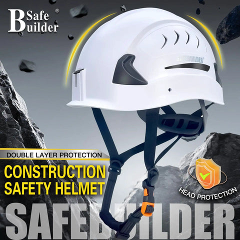 Side view of G2C ANSI Type 2 Class C Safety Helmet Ventilated PC ABS Shell with EPS Foam Liner Lightweight All Day Comfort Hard Hat