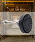 4 Pack Adjustable M8 Thread Leveling Foot Cups With Reinforced Nylon Base in warehouse, close-up view