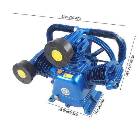 Heavy Duty 10 HP 175psi Air Compressor Pump Head Cast Iron Replacement Motor For Chemical Or Food Industry High Performance Pneumatic Secondary Compression Unit Reliable Industrial Grade Component