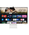 32 Inch M80D Series 4K UHD Smart Monitor With Streaming TV Built In Speakers HDR10 Plus AI Upscaling USB C Ergonomic Stand