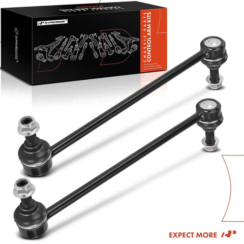 Two Pack Front Or Rear Sway Bar Links Stabilizer Bar Link Kit For Jeep Renegade 2015 To 2023 Compass 2017 To 2023 Fiat 500X 2016 To 2023 And Dodge Hornet 2023 Beefed Up Ride Control, shown with packaging