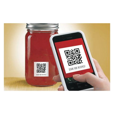 Hassle Free Printable Square Labels 2X2 Inch Matte White For Laser And Inkjet Printers 300 Count Total Blank Adhesive Stickers on jar.