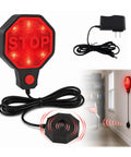 Upgraded LED Garage Parking Sensor Featuring Adjustable Red Yellow Green Warning Lights And Dual Power Car Stop Indicator for clear driveway alignment.