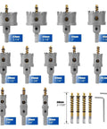 Amazon carbide hole saw kit for metal, 16-piece set with TCT hole saws from 16mm to 57mm and hex wrenches