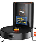 Robot Vacuum And Mop Combo With 10000Pa Suction, LiDAR Smart Mapping, 160 Minute Run Time, 90 Day Self Emptying Dock